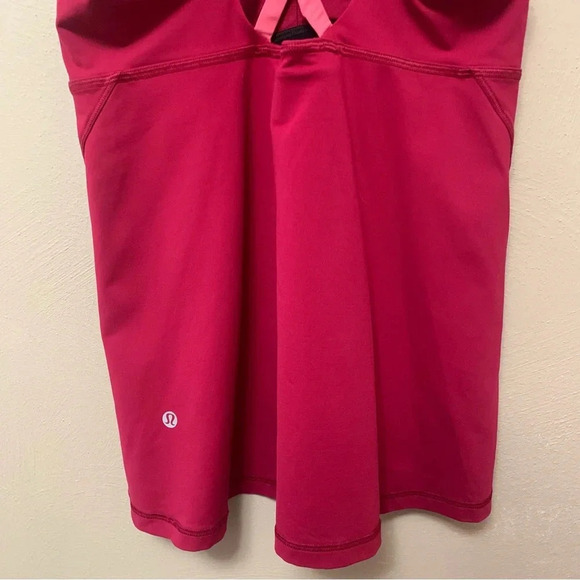 Lululemon Stash N Run Tank Ruby Red Size 6 - Picture 10 of 12